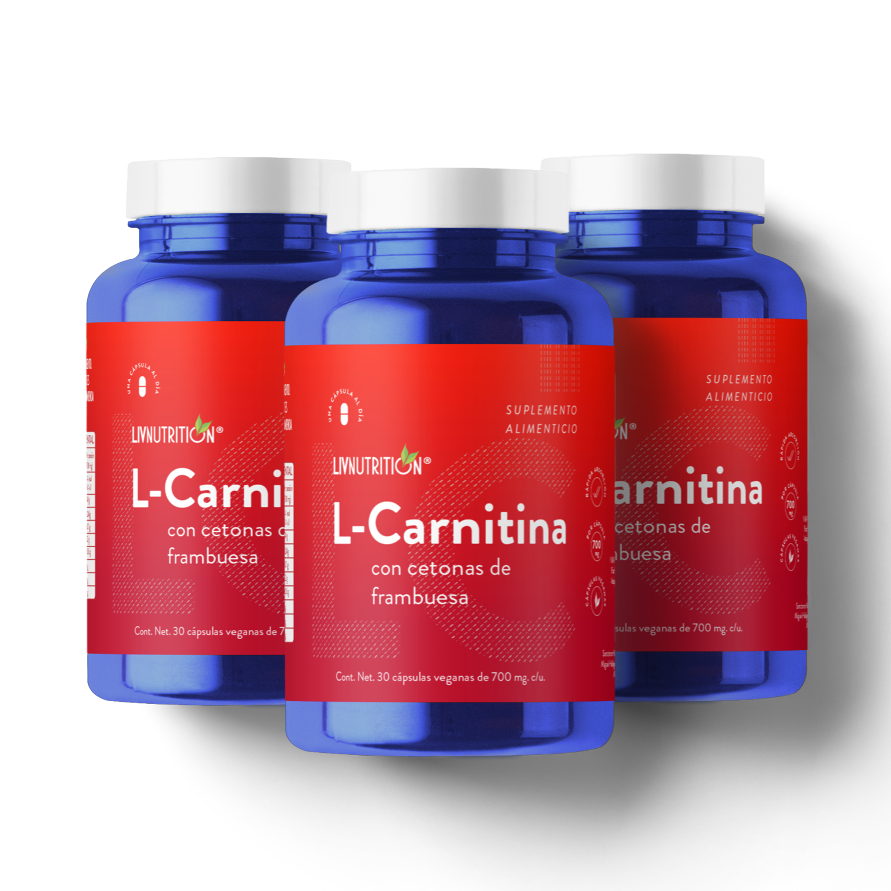 L-Carnitina con Cetonas de Frambuesa LIV NUTRITION L-Carnitina con Cetonas de Frambuesa LIV NUTRITION
